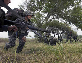 A platoon of Philippine Marines