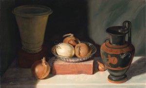 Mann, Greek Vase and Onions, 2002